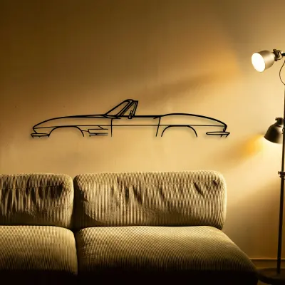 Chevrolet C2 Convertible 1964 cut outline from the Tinvibe range