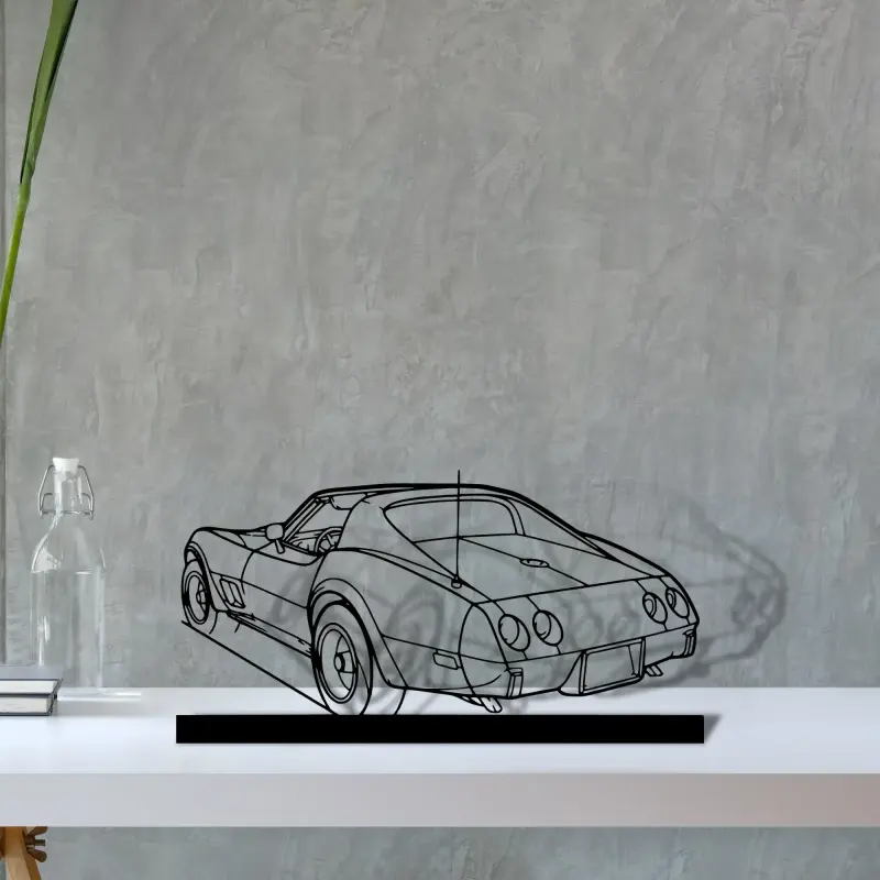 c3-1976 — S (30 cm) metal wall art