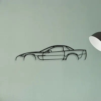 C5 Z06 2002 — XS (50 cm) metal wall art