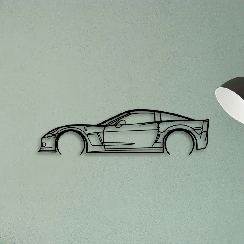 C6 Z06 3 — XS (50 cm) metal wall art
