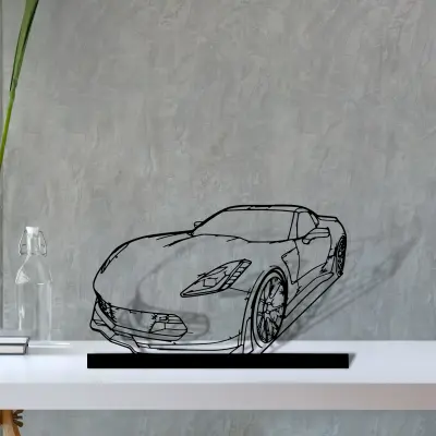 c7-z06 — S (30 cm) metal wall art