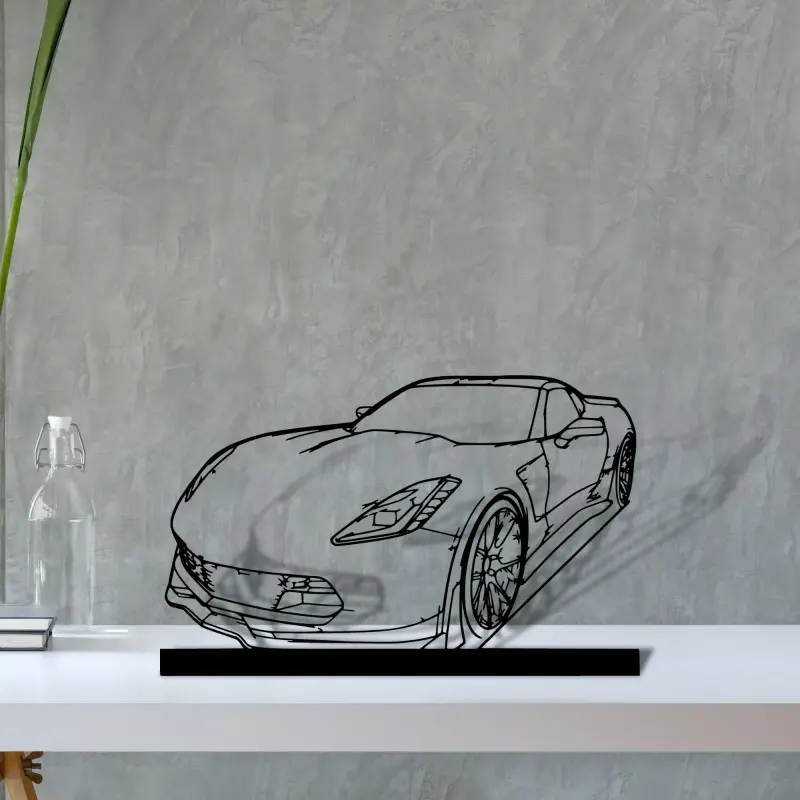 c7-z06 — S (30 cm) metal wall art