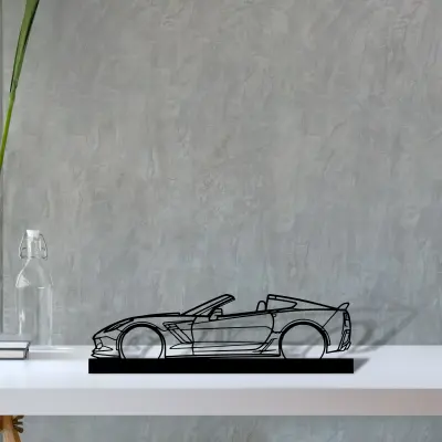 c7-z06-top-off — S (30 cm) metal wall art