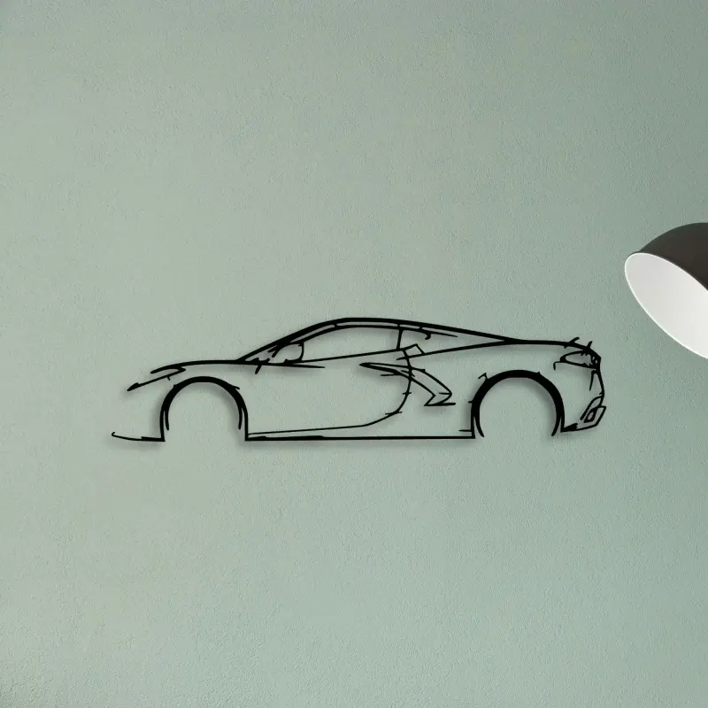 C8 3 — XS (50 cm) metal wall art