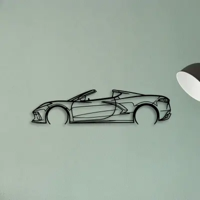 C8 3LT 2023 — XS (50 cm) metal wall art