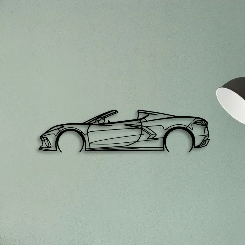 C8 3LT 2023 — XS (50 cm) metal wall art