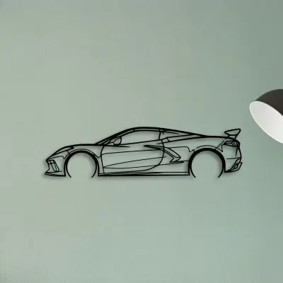 C8 HTC 2 — XS (50 cm) metal wall art