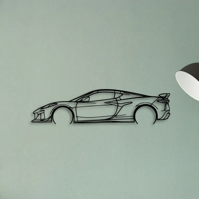 C8 Z06 2 — XS (50 cm) metal wall art