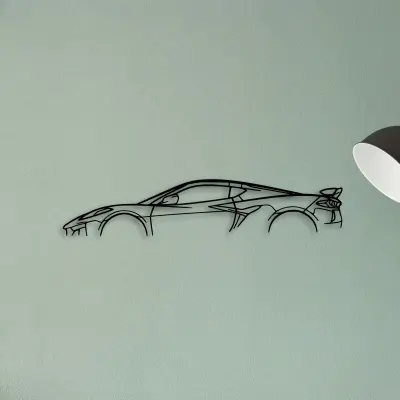 C8 Z06 — XS (50 cm) metal wall art