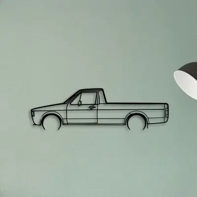 Caddy 1981 — XS (50 cm) metal wall art
