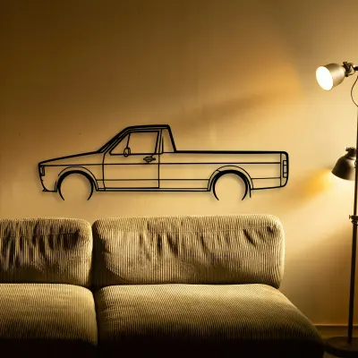 Volkswagen Caddy 1981 cut-metal silhouette from the Tinvibe range