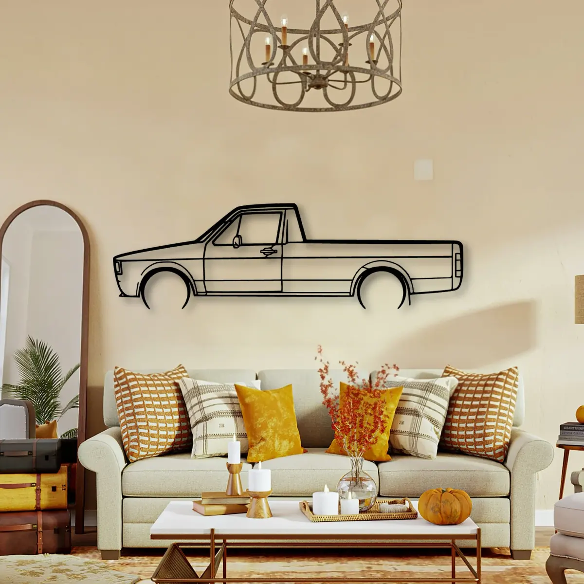 Volkswagen Caddy 1981 cut-metal silhouette from the Tinvibe range
