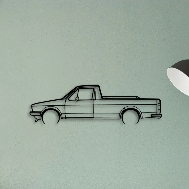Caddy 1992 — XS (50 cm) metal wall art
