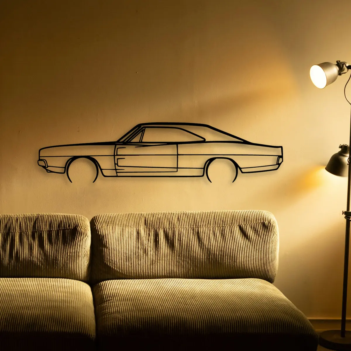 Dodge Charger 1969 3 shape from a different angle