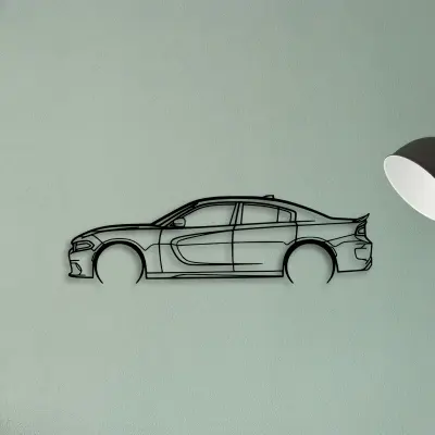 Charger 2017 SRT 2 — XS (50 cm) metal wall art