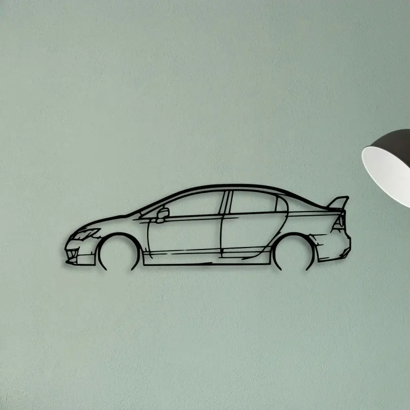 Civic Type R 2010 — XS (50 cm) metal wall art