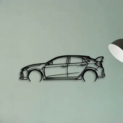 Civic Type R FK8 2 — XS (50 cm) metal wall art