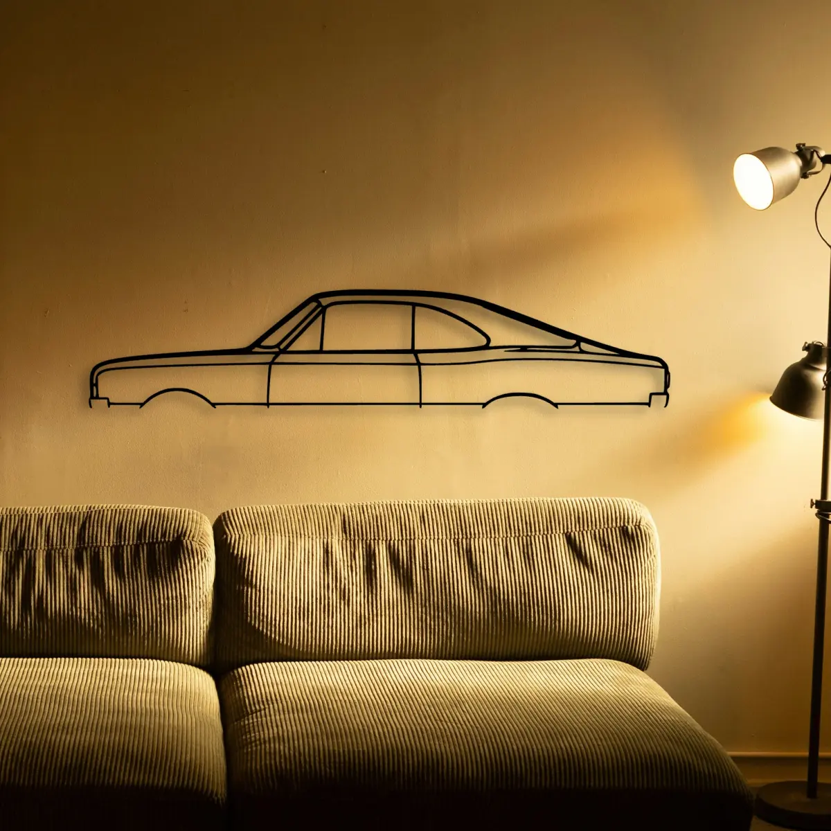 Holden Commodore Rekord Coupe 1970 laser-cut outline from the Tinvibe range