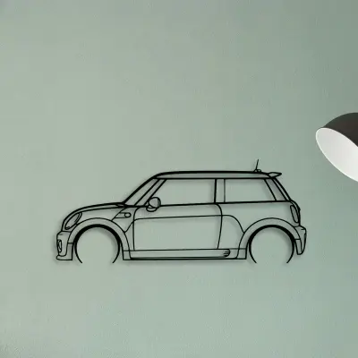 Cooper JCW 2010 — XS (50 cm) metal wall art