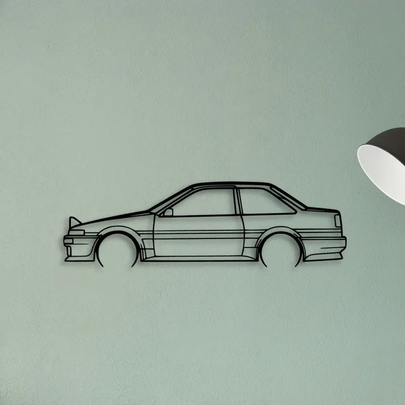 Corolla AE86 GT 1986 — XS (50 cm) metal wall art
