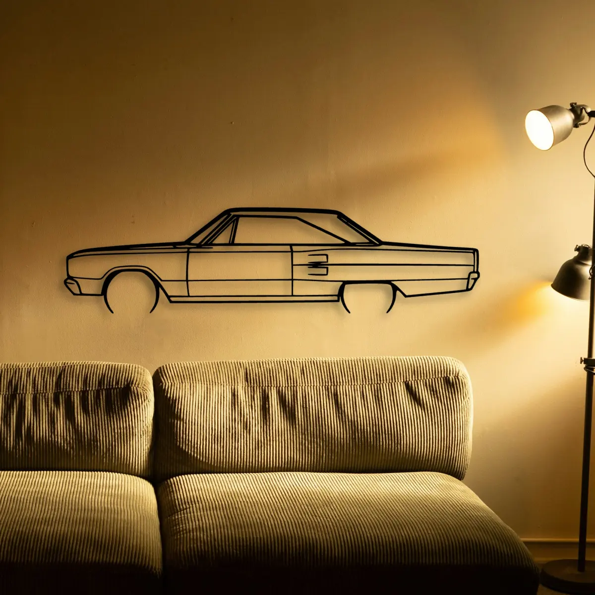 Dodge Coronet 1967 cut-metal silhouette from the Tinvibe range