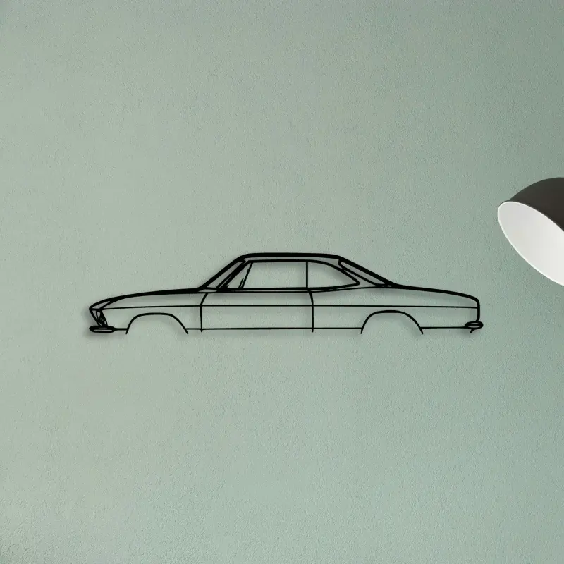 Corvair Corsa 1966 — XS (50 cm) metal wall art
