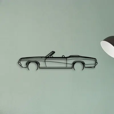Cougar Convertible 1969 — XS (50 cm) metal wall art