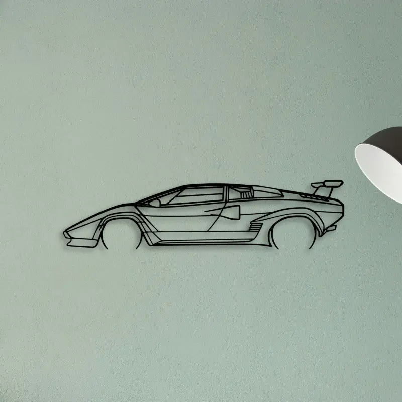 Countach 1985 — XS (50 cm) metal wall art