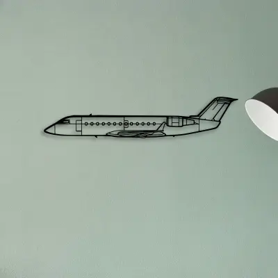 CRJ200 — XS (50 cm) metal wall art