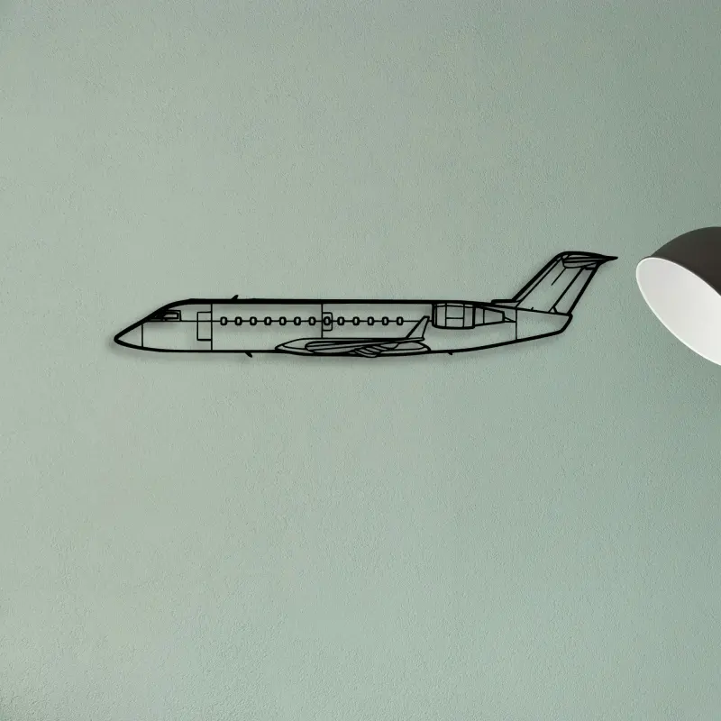 CRJ200 — XS (50 cm) metal wall art