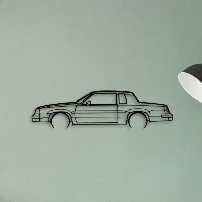 Cutlass 442 1986 — XS (50 cm) metal wall art