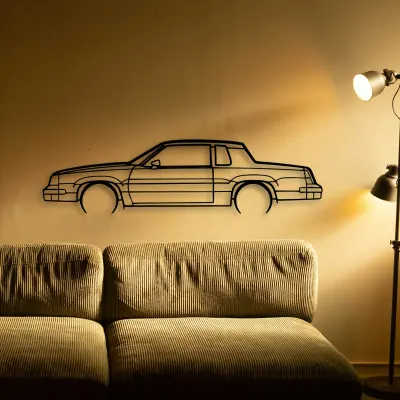 Oldsmobile Cutlass 442 1986 cut outline from the Tinvibe range
