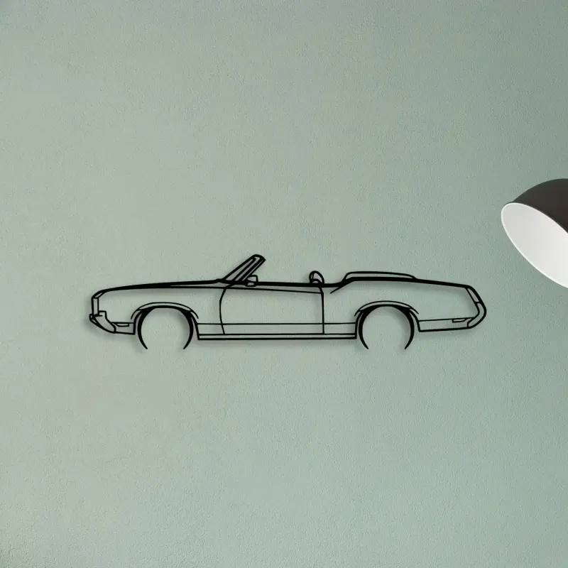 Cutlass Convertible 1972 — XS (50 cm) metal wall art