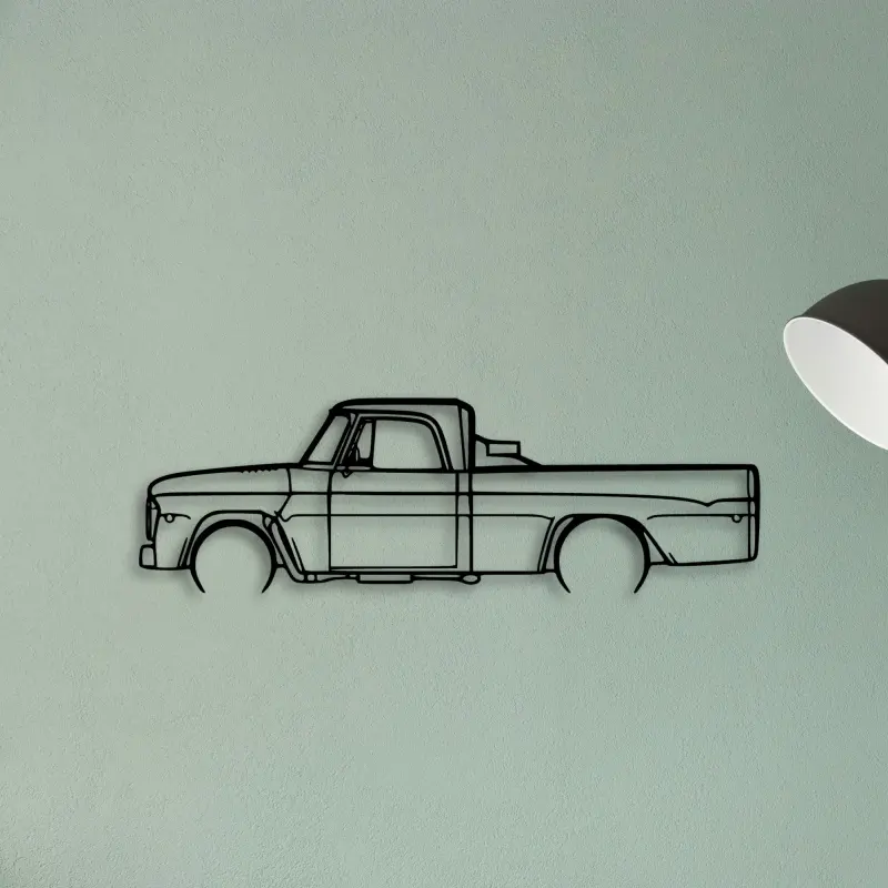 D100 1968 — XS (50 cm) metal wall art