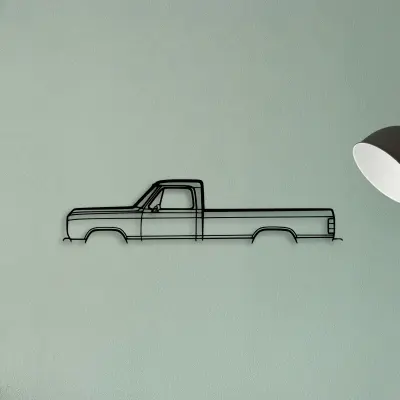 D100 1988 — XS (50 cm) metal wall art