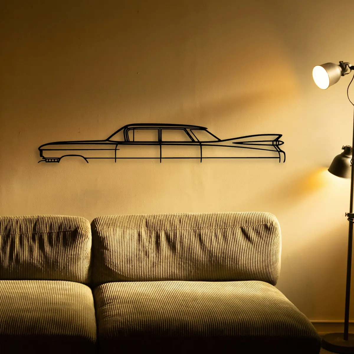 De 1959 Sedan cut-metal silhouette from the Tinvibe range