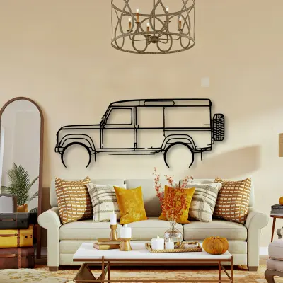 Land Rover Defender 110 1992 cut outline from the Tinvibe range