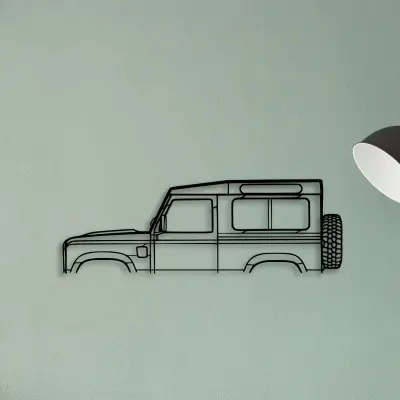 Defender 90 2010 — XS (50 cm) metal wall art