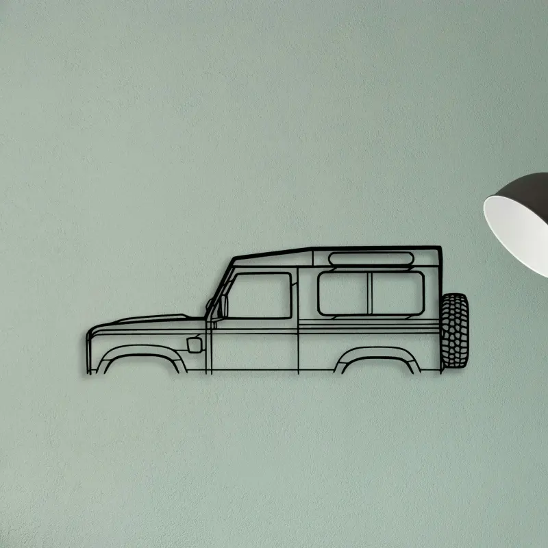 Defender 90 2010 — XS (50 cm) metal wall art