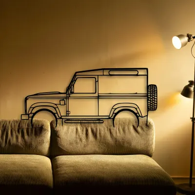Land Rover Defender 90 cut outline from the Tinvibe range