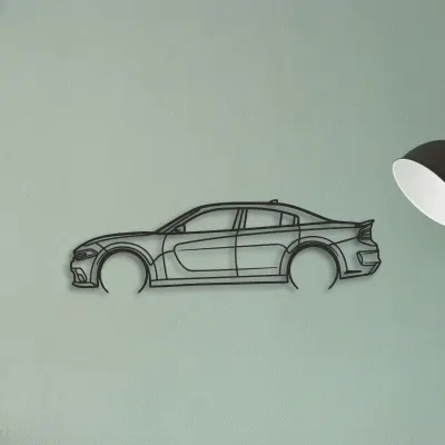 Dodge Charger SRT — XS (50 cm) metal wall art