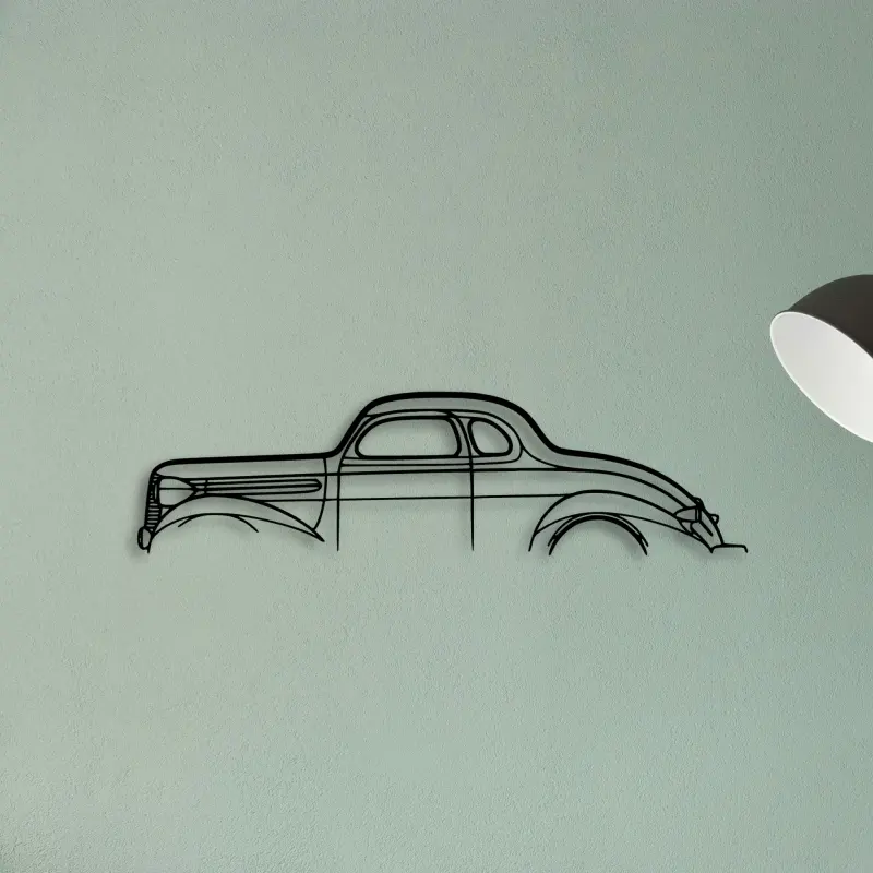 Dodge Coupe 1937 — XS (50 cm) metal wall art