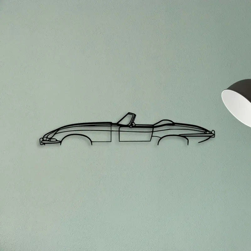 E Type 1966 — XS (50 cm) metal wall art
