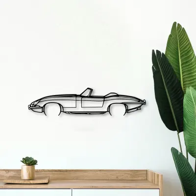 Jaguar E Type Roadster metal profile from the Tinvibe range