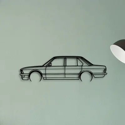 E28 1983 — XS (50 cm) metal wall art