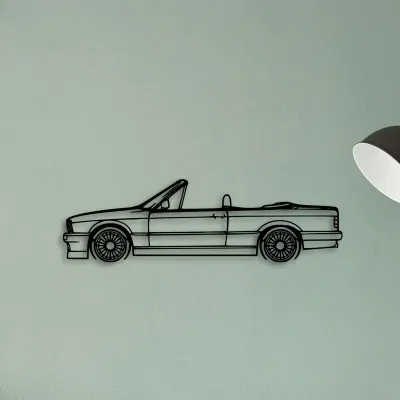 E30 Alpina Cabrio — XS (50 cm) metal wall art