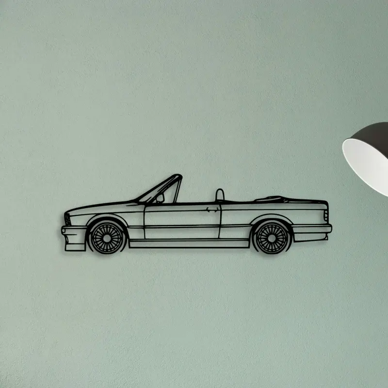 E30 Alpina Cabrio — XS (50 cm) metal wall art
