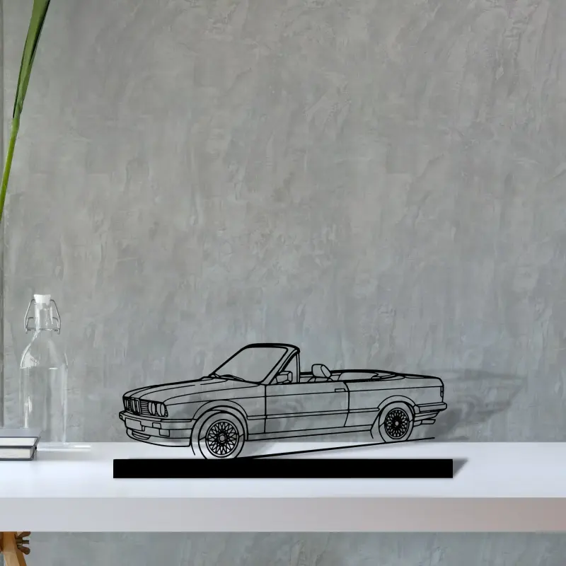 e30-convertible — S (30 cm) metal wall art