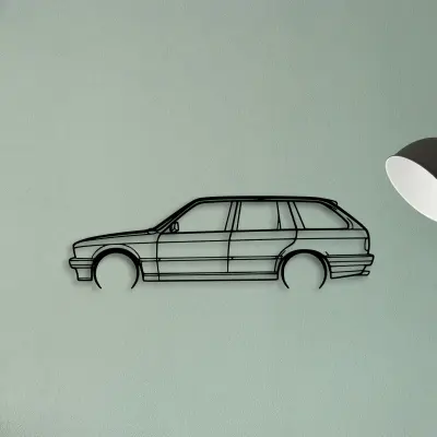 E30 Wagon — XS (50 cm) metal wall art