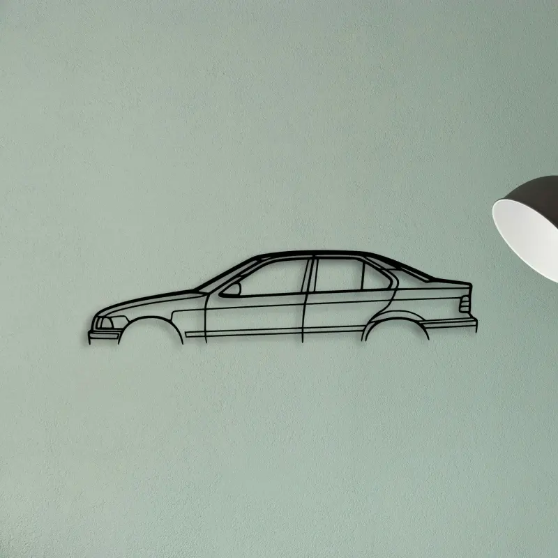 E36 M3 1998 — XS (50 cm) metal wall art